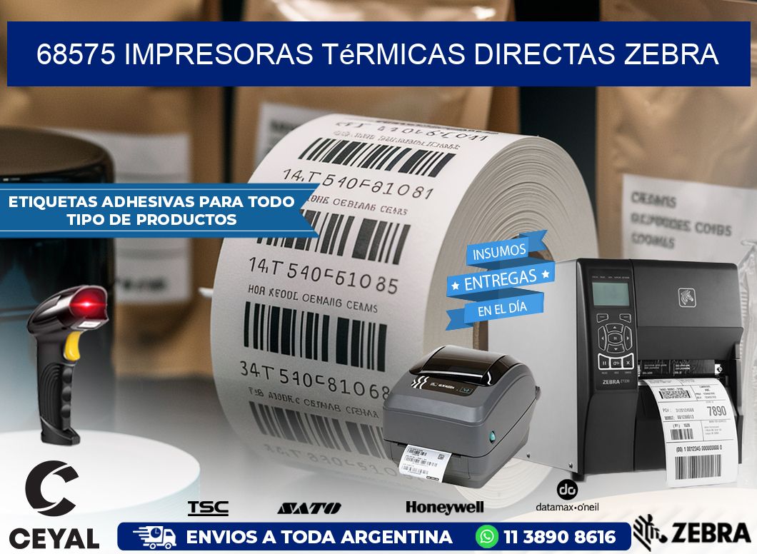 68575 impresoras térmicas directas zebra