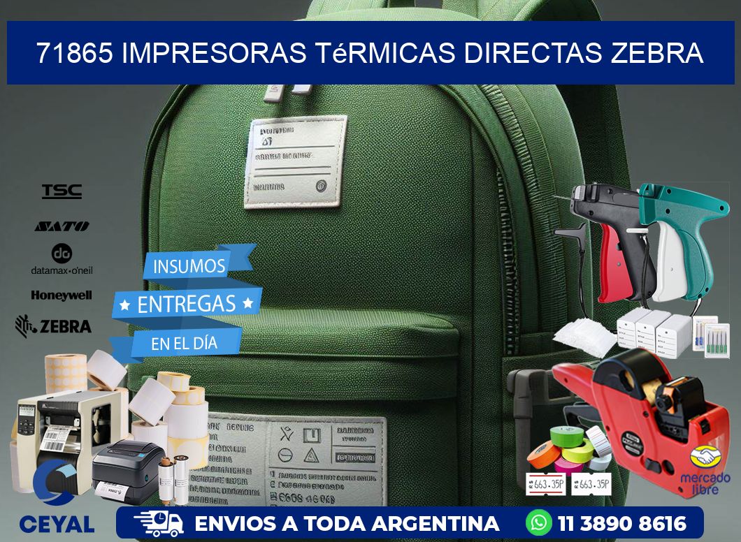 71865 impresoras térmicas directas zebra