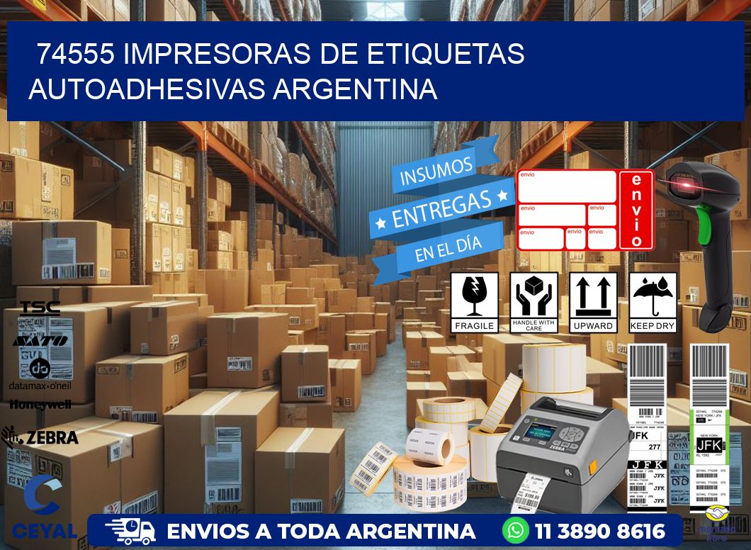 74555 Impresoras de etiquetas autoadhesivas argentina