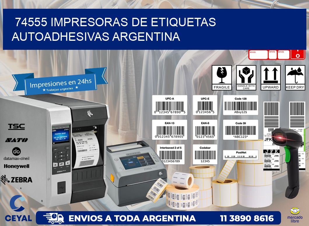74555 Impresoras de etiquetas autoadhesivas argentina