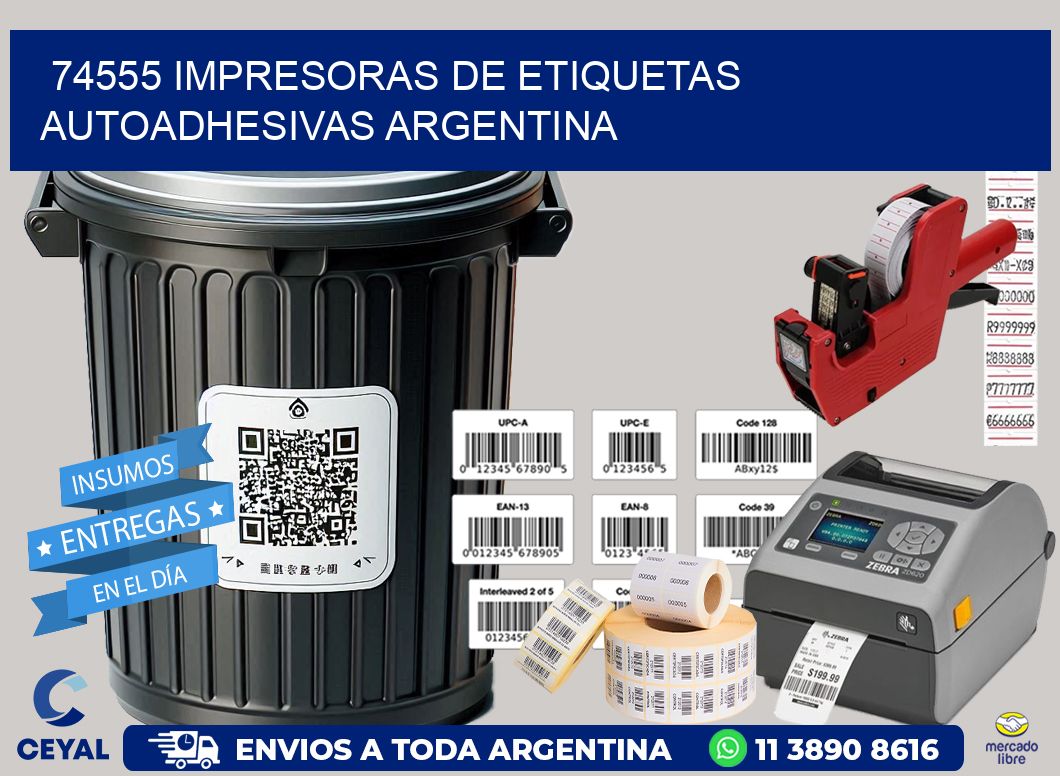 74555 Impresoras de etiquetas autoadhesivas argentina