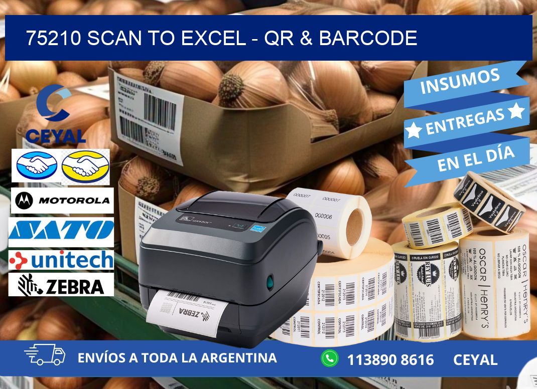 75210 Scan to Excel - QR & Barcode