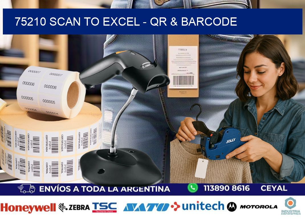 75210 Scan to Excel – QR & Barcode