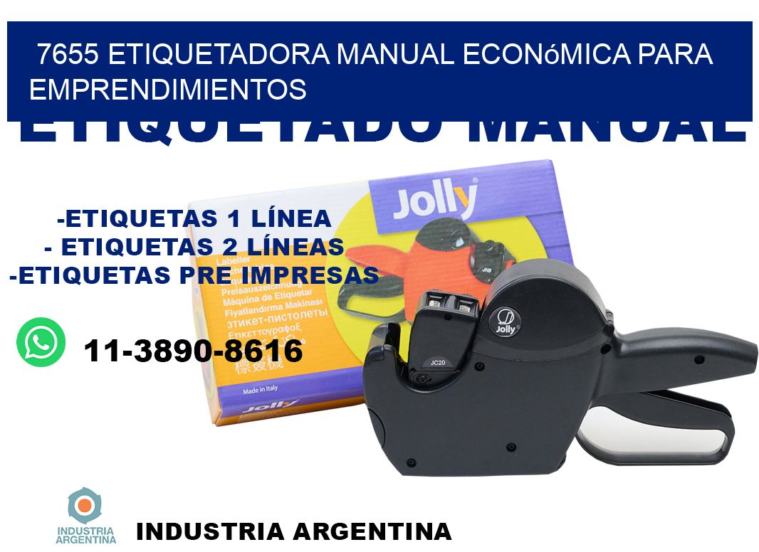 7655 etiquetadora manual económica para emprendimientos