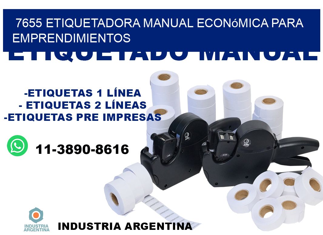7655 etiquetadora manual económica para emprendimientos