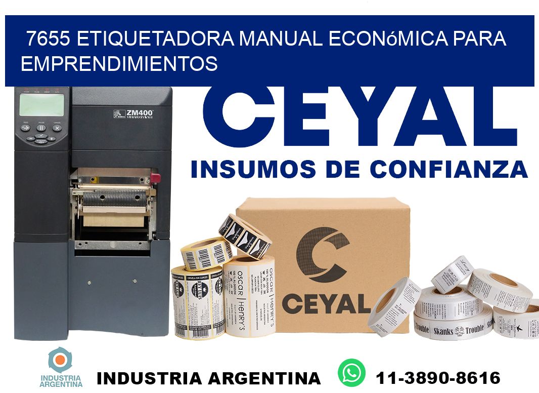 7655 etiquetadora manual económica para emprendimientos