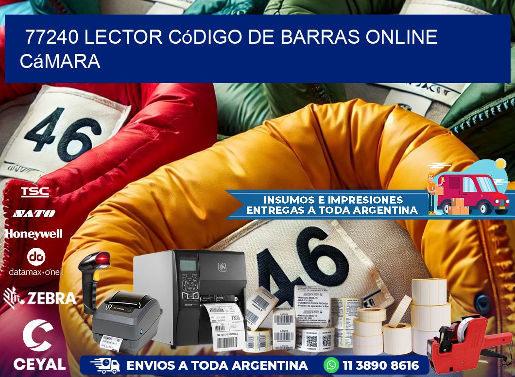 77240 Lector código de barras online cámara