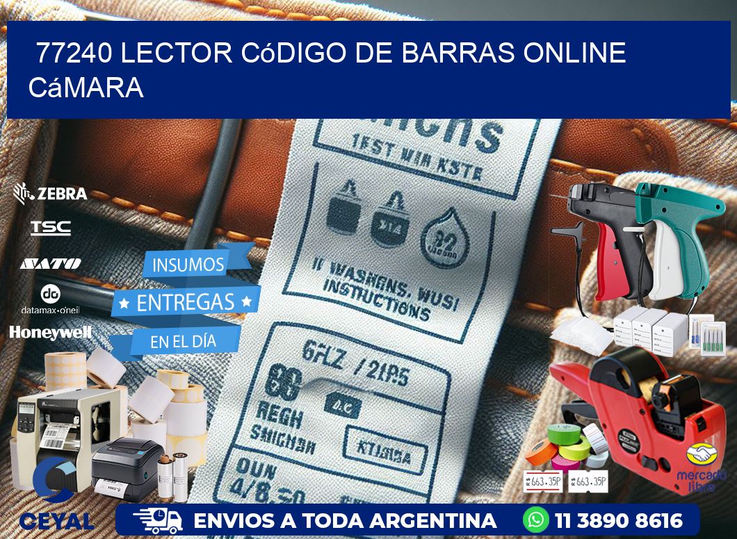 77240 Lector código de barras online cámara