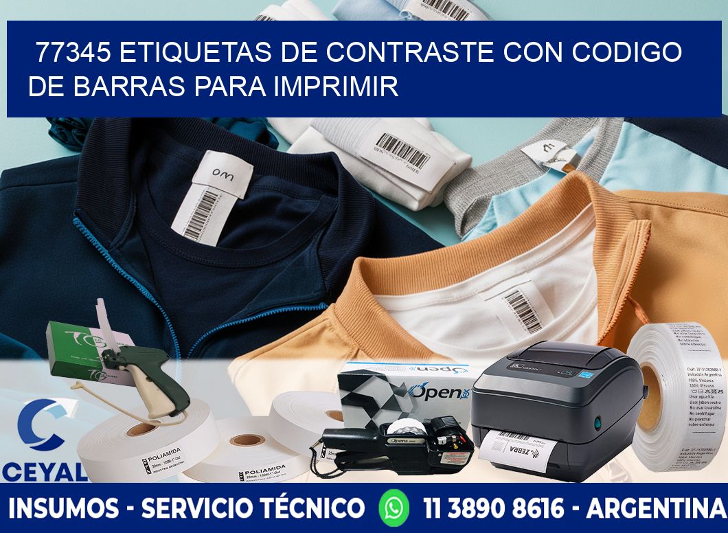 77345 etiquetas de contraste con codigo de barras para imprimir