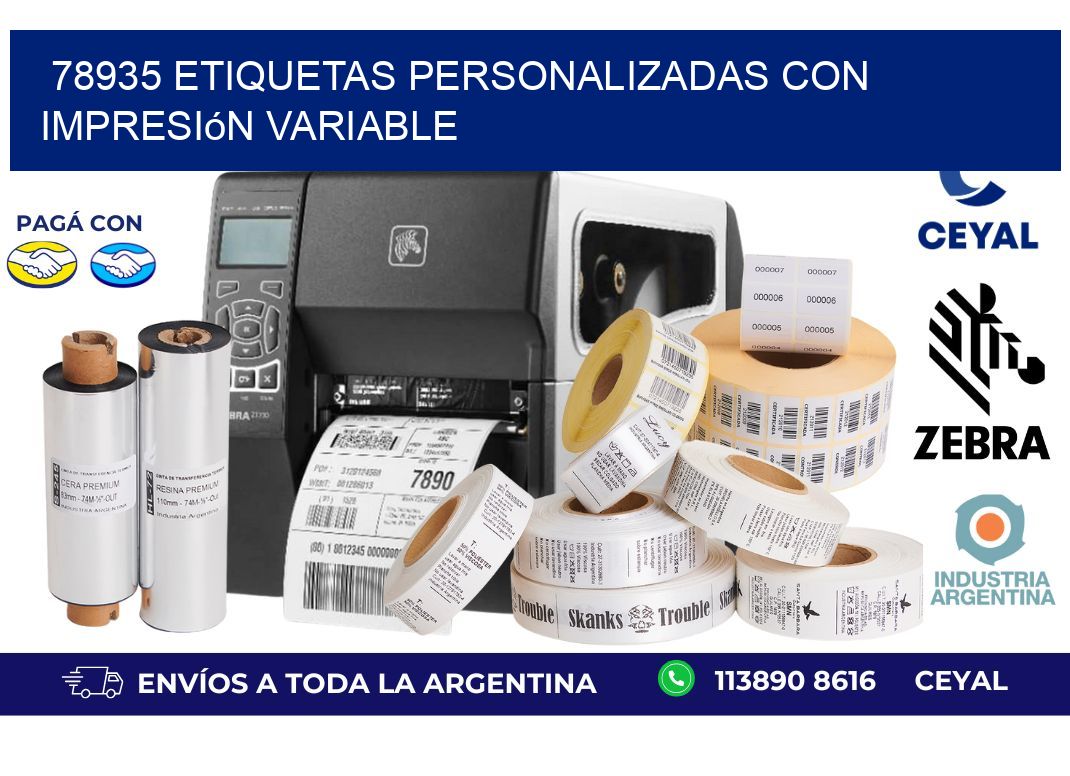 78935 etiquetas personalizadas con impresión variable