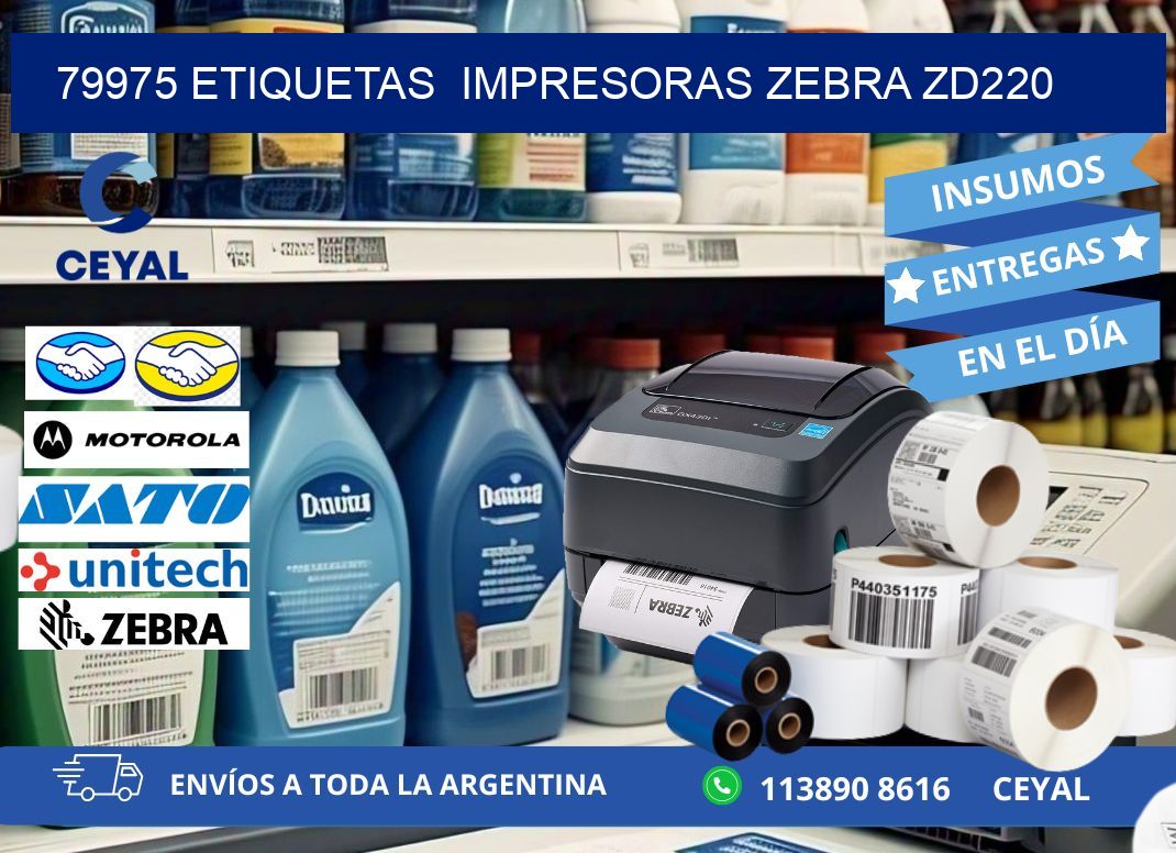 79975 etiquetas impresoras zebra zd220
