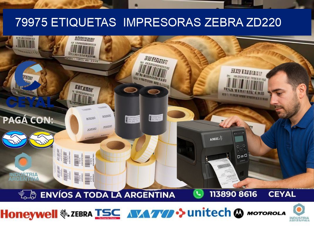 79975 etiquetas  impresoras zebra zd220