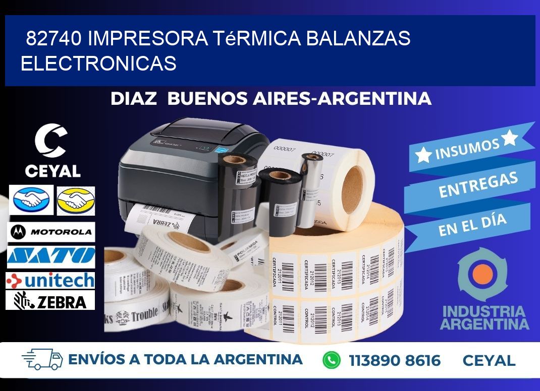 82740 impresora térmica balanzas electronicas