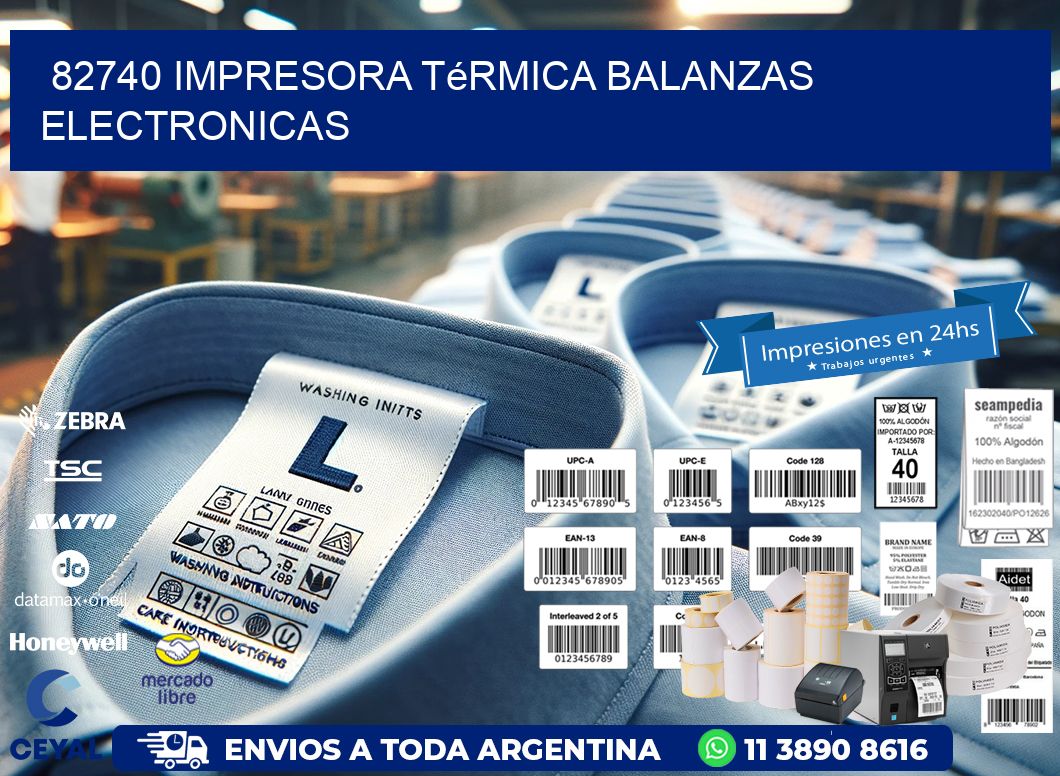 82740 impresora térmica balanzas electronicas