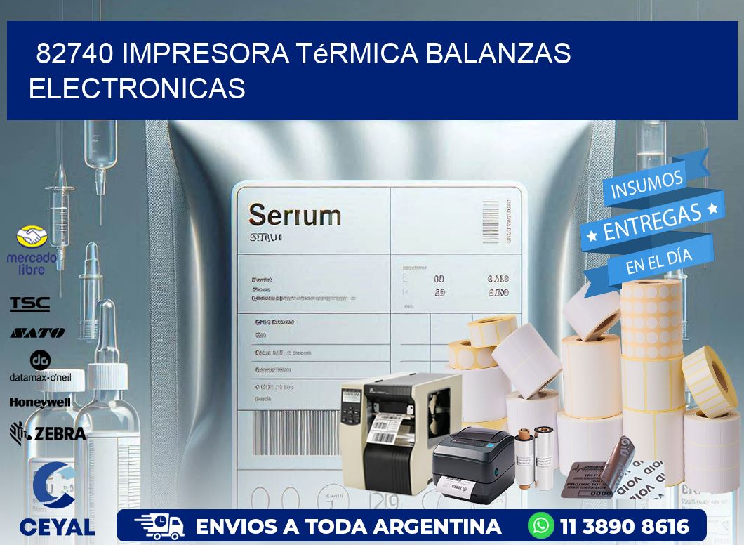 82740 impresora térmica balanzas electronicas