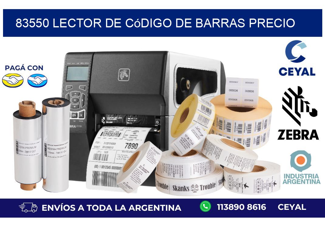 83550 Lector de código de barras precio