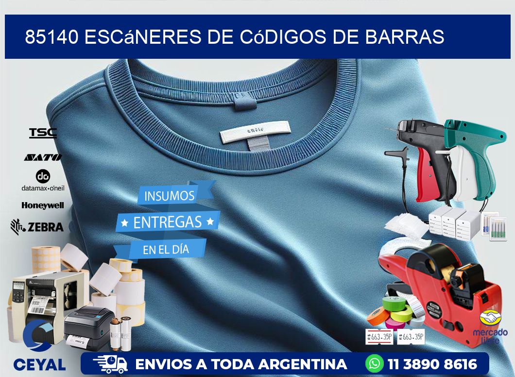 85140 Escáneres de códigos de barras