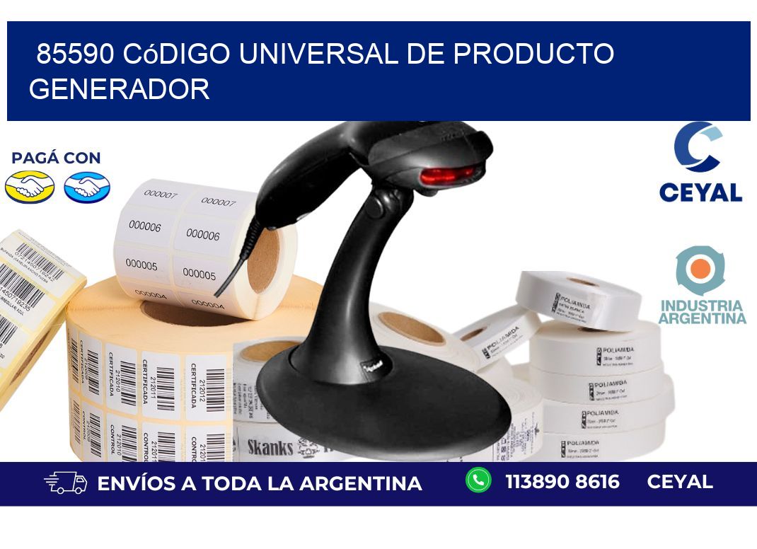 85590 Código universal de producto generador