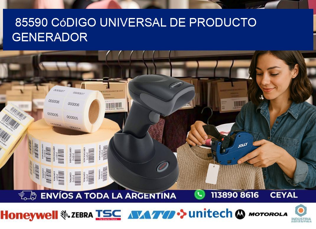 85590 Código universal de producto generador