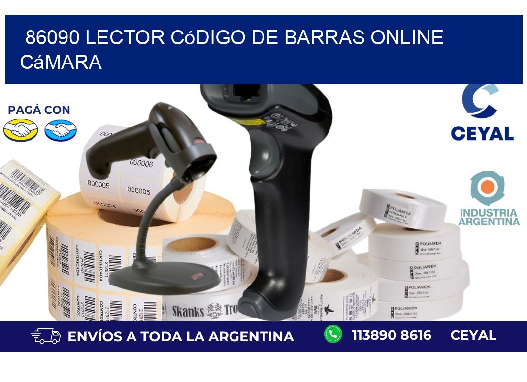 86090 Lector código de barras online cámara