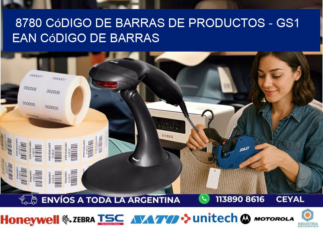 8780 Código de Barras de productos - GS1 ean Código de Barras