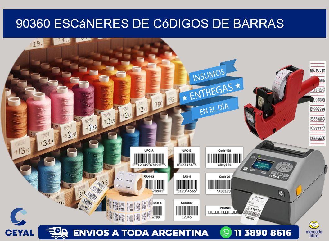 90360 Escáneres de códigos de barras