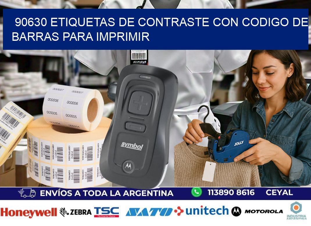 90630 etiquetas de contraste con codigo de barras para imprimir