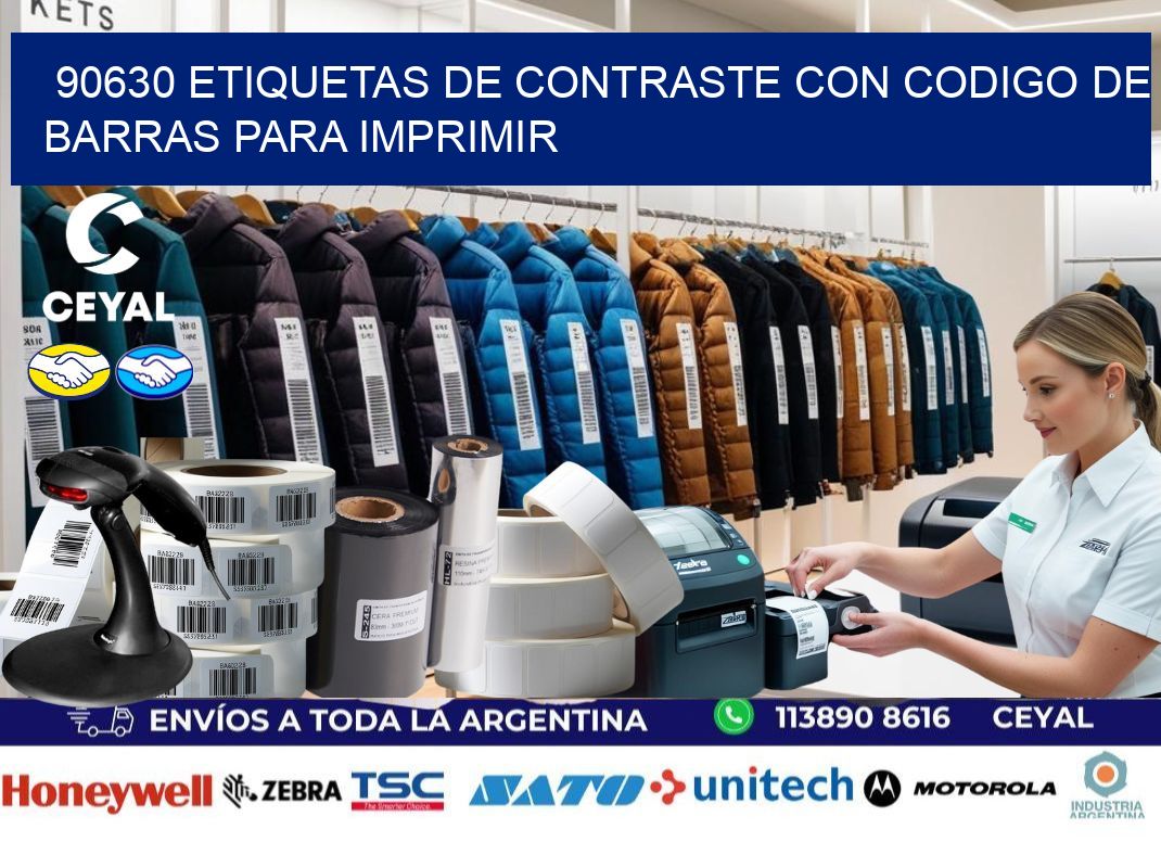 90630 etiquetas de contraste con codigo de barras para imprimir
