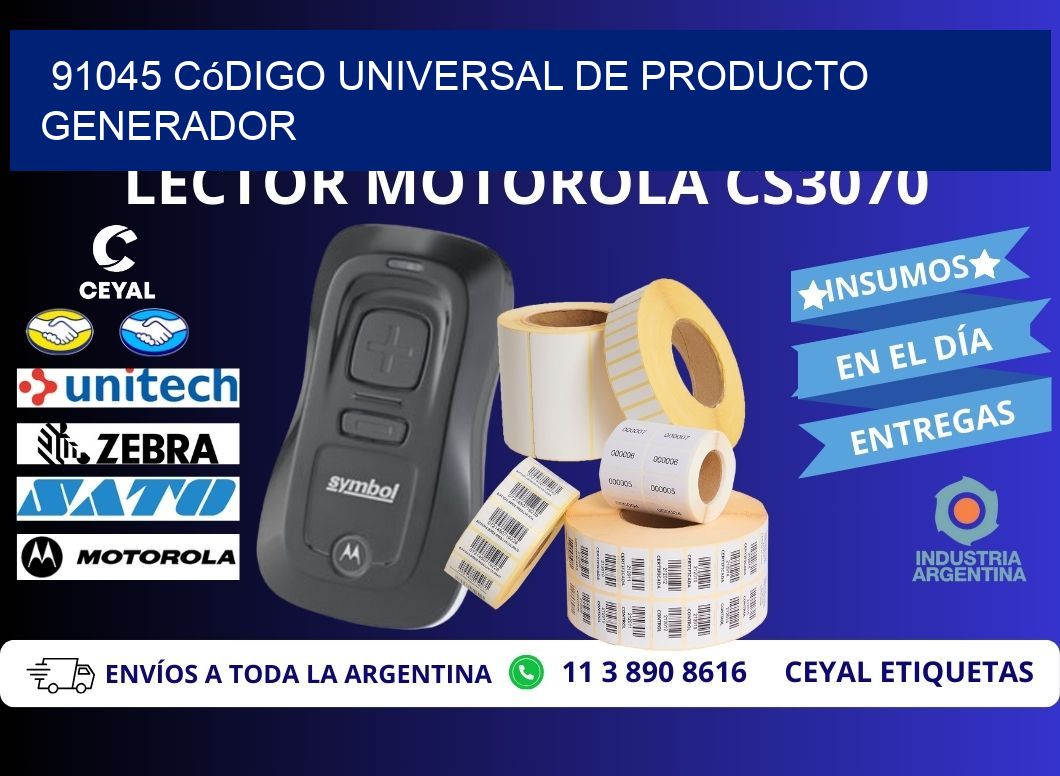 91045 Código universal de producto generador