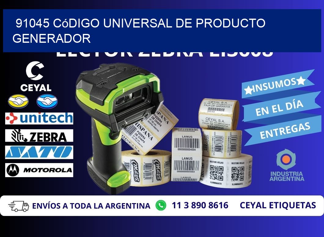 91045 Código universal de producto generador
