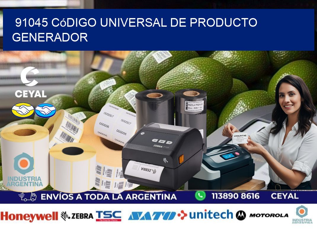 91045 Código universal de producto generador