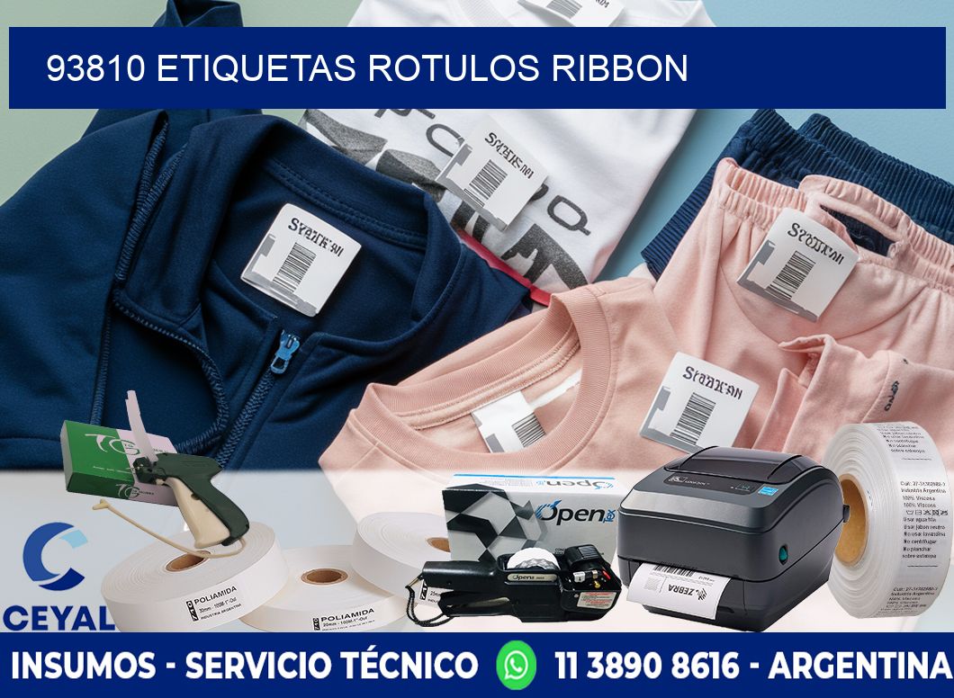 93810 Etiquetas rotulos ribbon