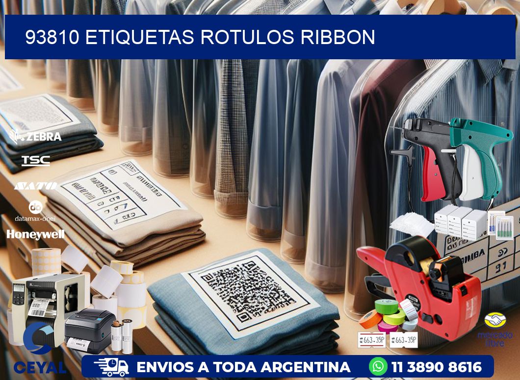 93810 Etiquetas rotulos ribbon