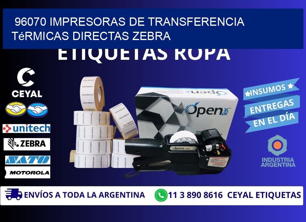 96070 impresoras de Transferencia  térmicas directas zebra