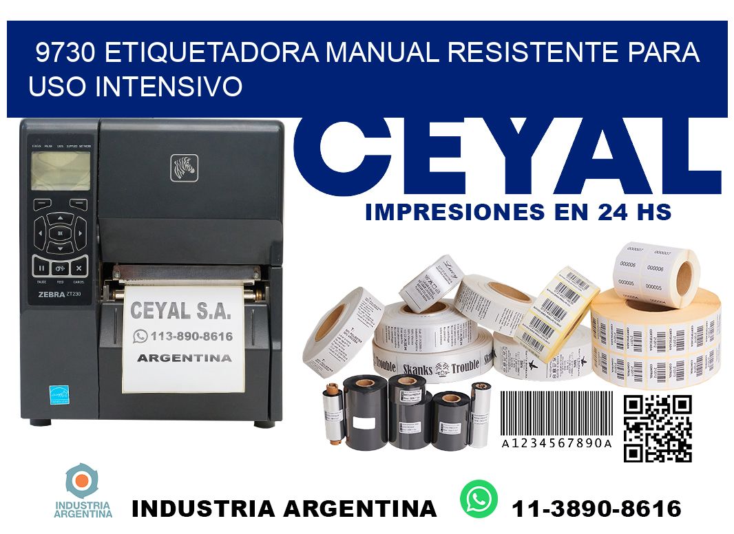 9730 etiquetadora manual resistente para uso intensivo