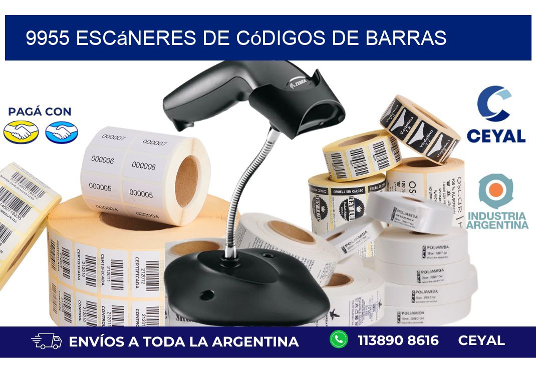 9955 Escáneres de códigos de barras