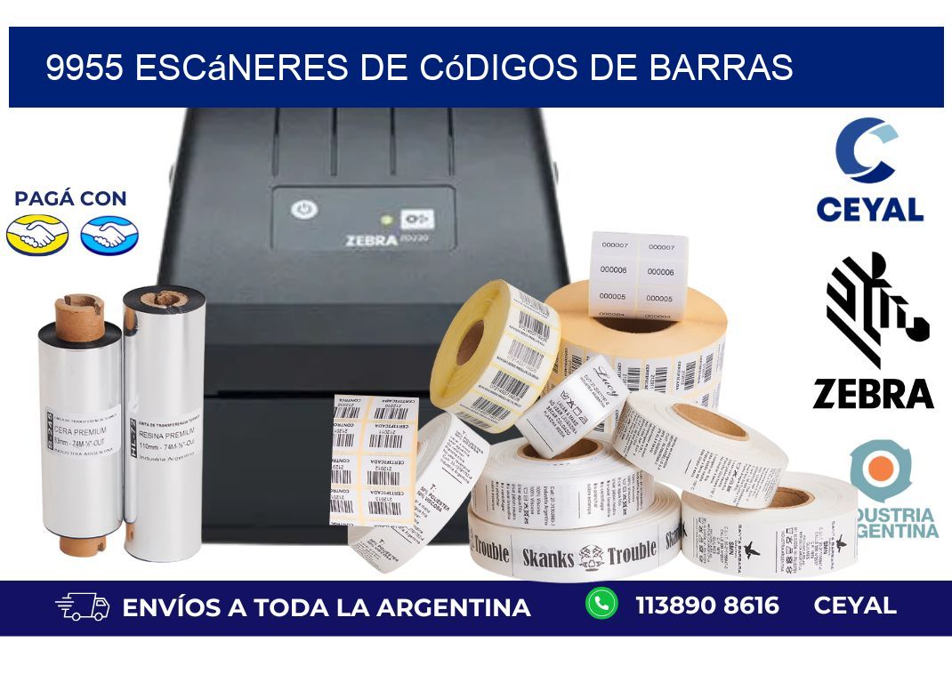 9955 Escáneres de códigos de barras