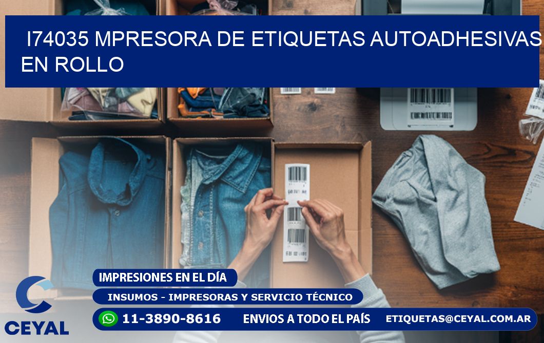 I74035 mpresora de etiquetas autoadhesivas en rollo