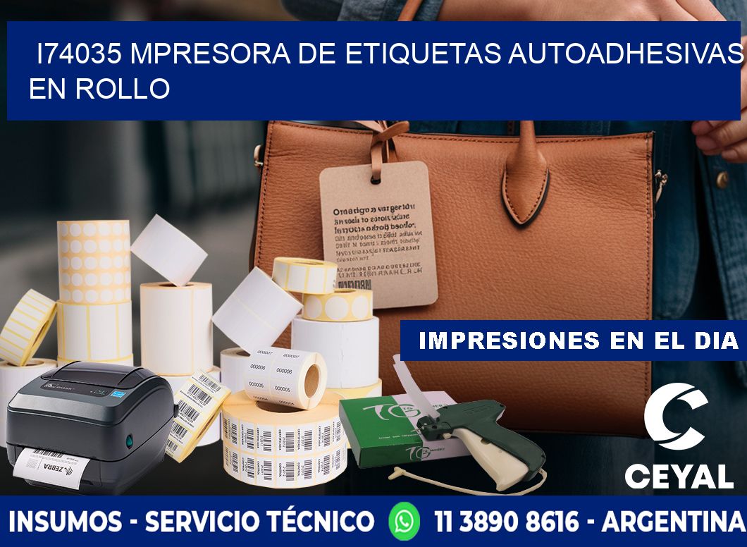 I74035 mpresora de etiquetas autoadhesivas en rollo