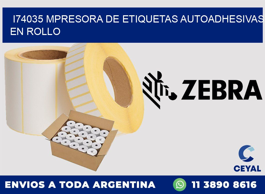 I74035 mpresora de etiquetas autoadhesivas en rollo