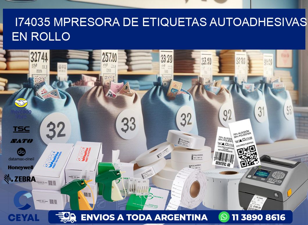 I74035 mpresora de etiquetas autoadhesivas en rollo