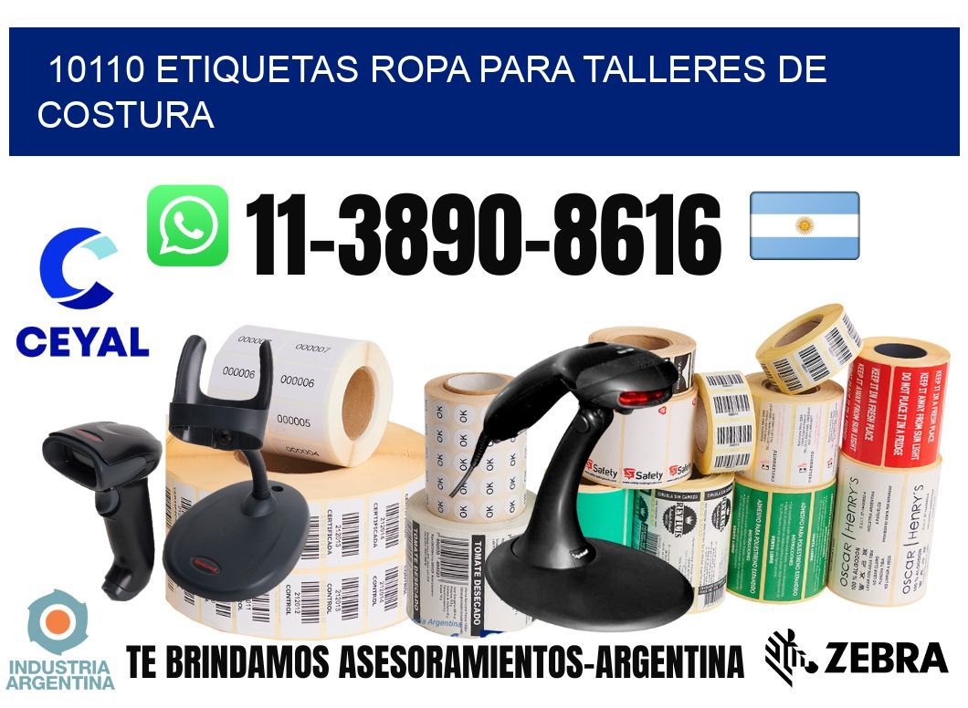 10110 Etiquetas ropa para talleres de costura