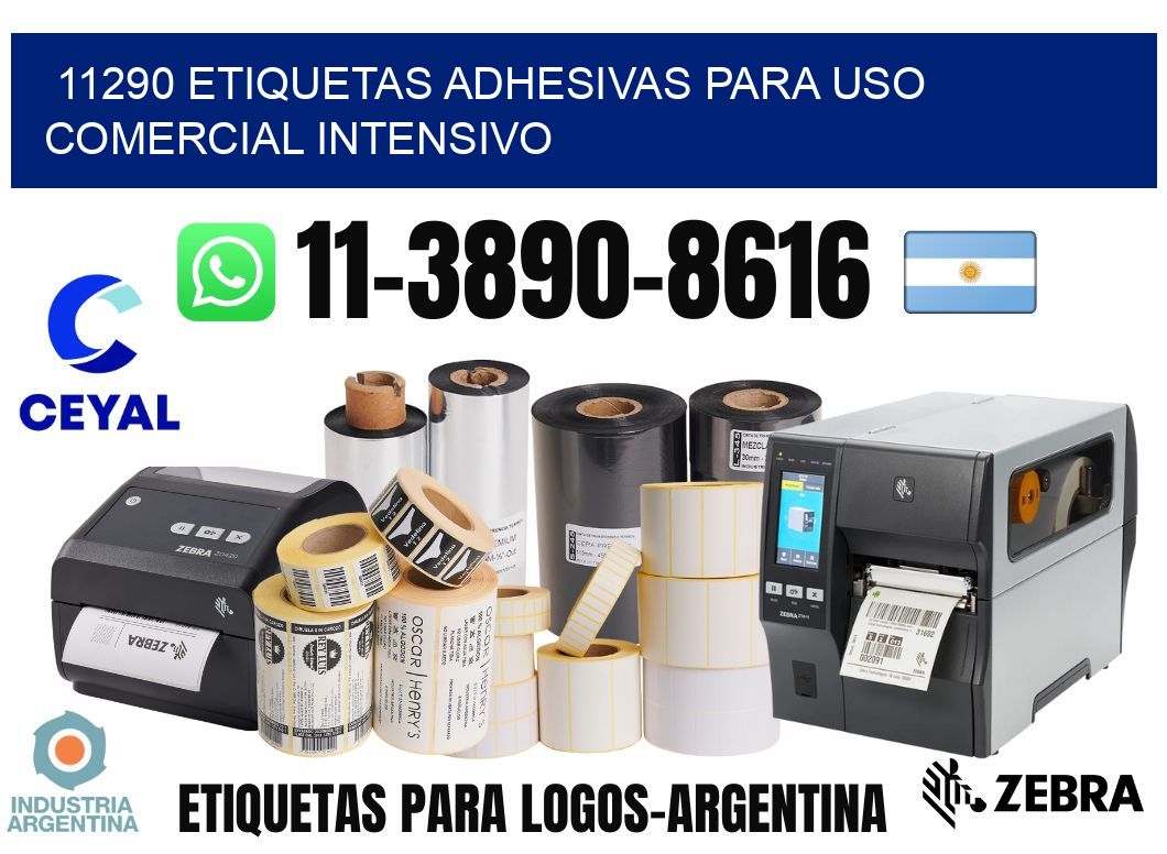 11290 Etiquetas adhesivas para uso comercial intensivo