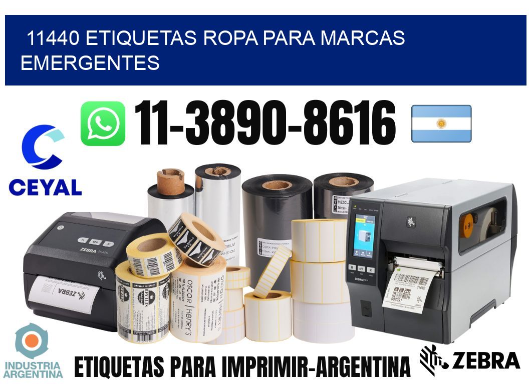 11440 Etiquetas ropa para marcas emergentes