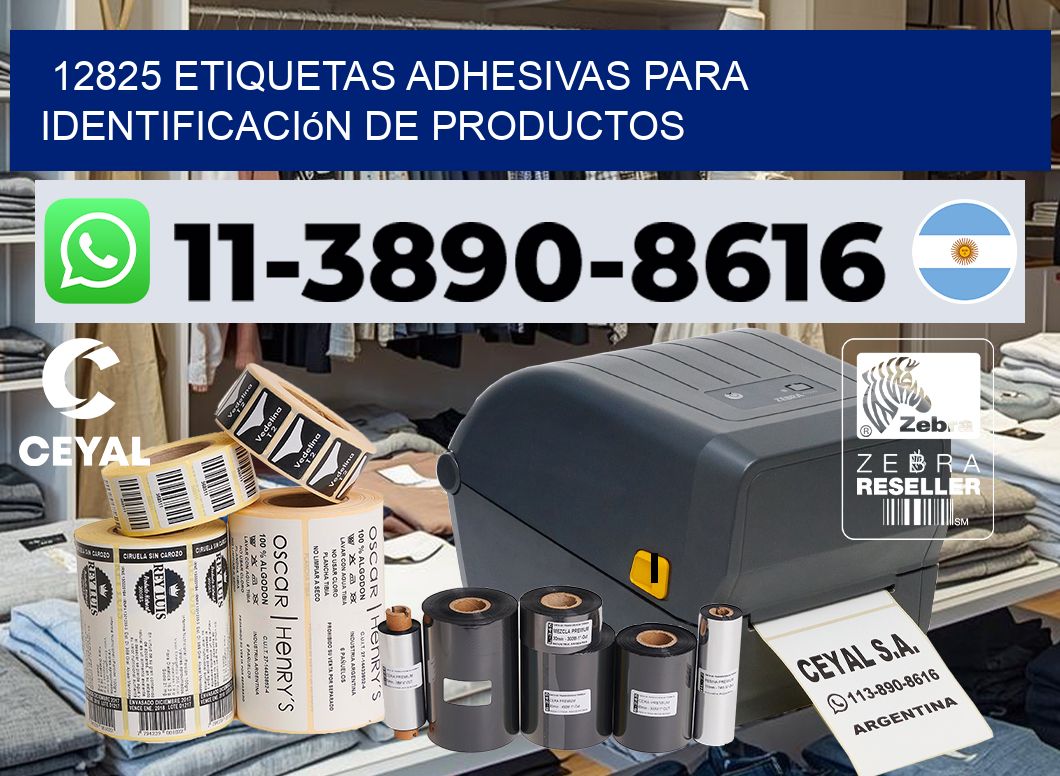 12825 Etiquetas adhesivas para identificación de productos