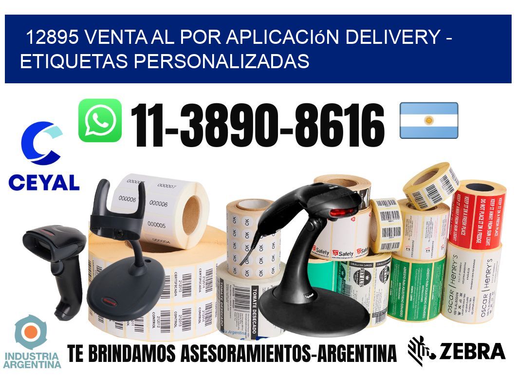 12895 Venta al Por Aplicación delivery - Etiquetas Personalizadas