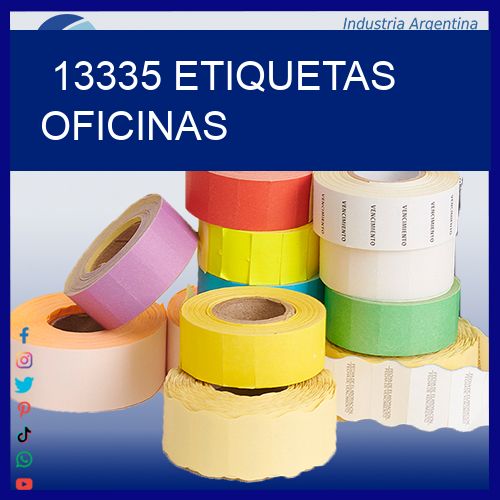 13335 etiquetas oficinas