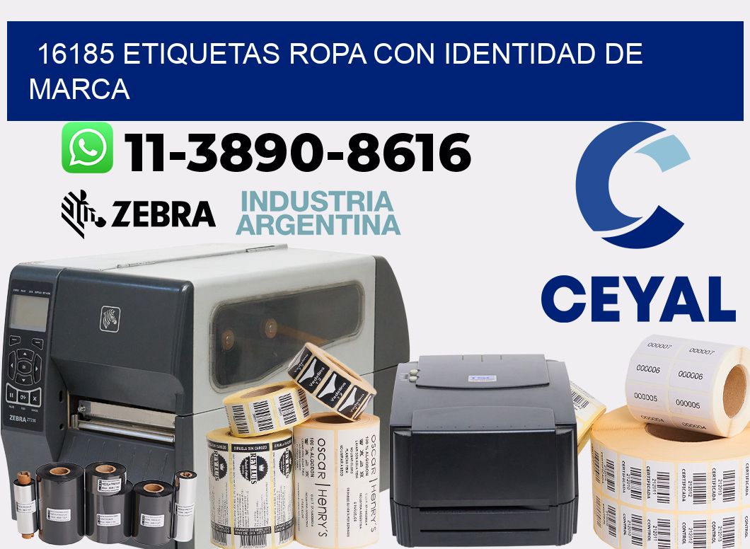 16185 Etiquetas ropa con identidad de marca