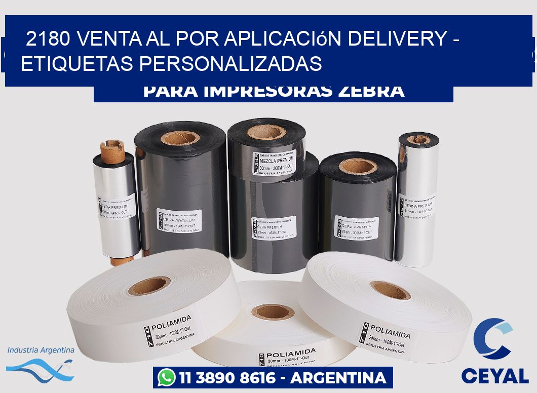 2180 Venta al Por Aplicación delivery - Etiquetas Personalizadas