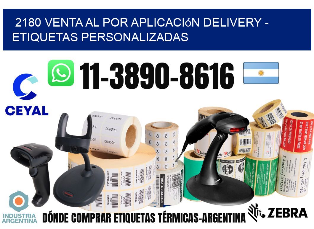 2180 Venta al Por Aplicación delivery – Etiquetas Personalizadas